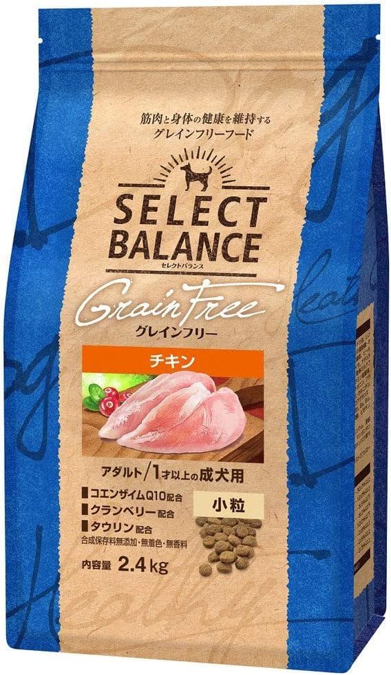 グレインフリー アダルト チキン 小粒 1才以上の成犬用 2.4kg