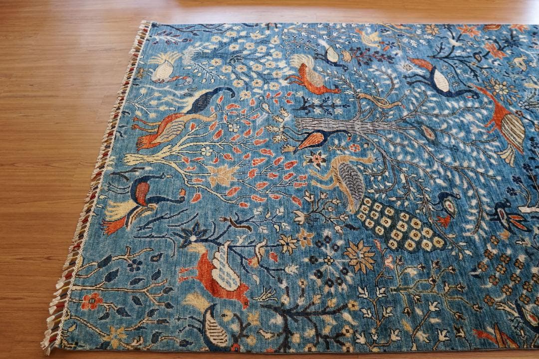 ガズニーウール絨毯 トライバルラグ