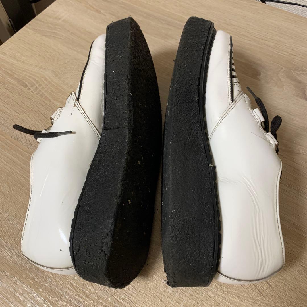 Georgecoxラバーソール(ホワイトカラー)UK7.5(中古品)希少品 Georgecoxラバーソール(ホワイトカラー)UK7.5(中古品)希少品
