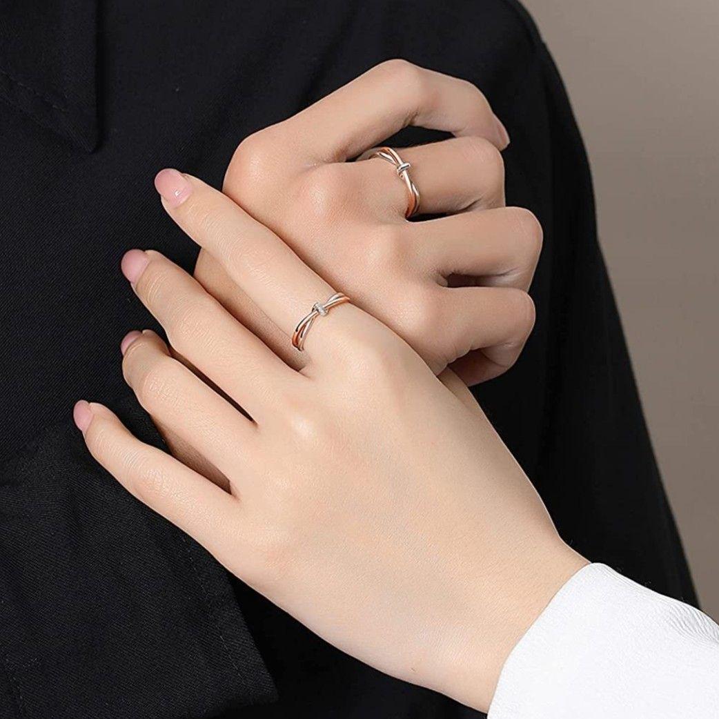 最も優遇 ペアリング X935 結婚指輪 カップル メンズ レディース ゴールド アクセサリー