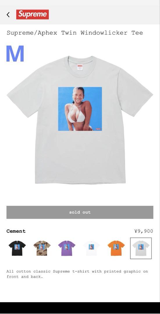 Supreme Aphex Twin Windowlicker Tee グレー