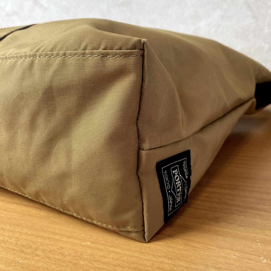 【極美品】PORTER 2 SHOULDER BAG(L) ベージュ