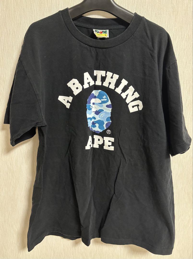 A BATHING APE ブラック Tシャツ S - メルカリ