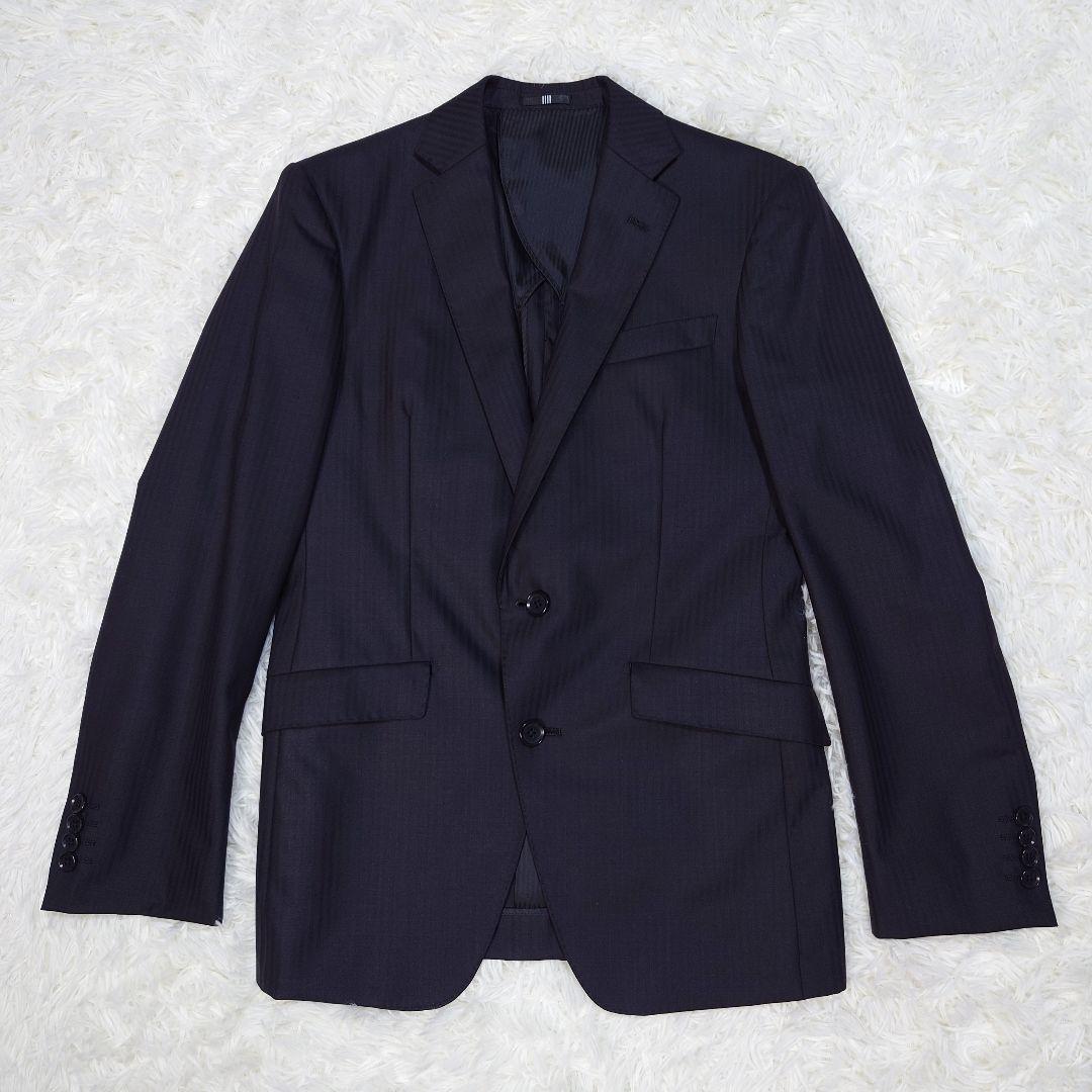 ✩美品✩ スーツセレクト スーツ セットアップ スリーピース ダークネイビー