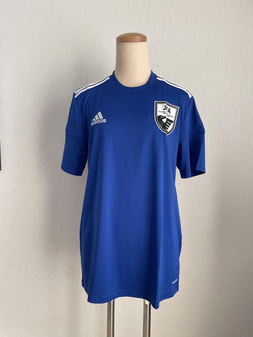 新品タグ付 アディダス adidas JFA半袖サッカーシャツ Lサイズ 青