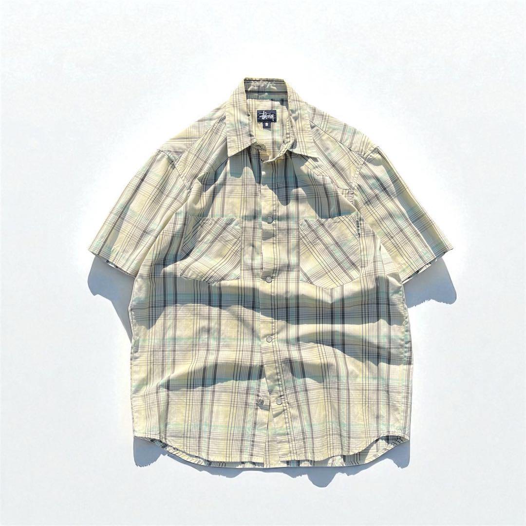 90s old stussy 半袖シャツ　old skate USA製