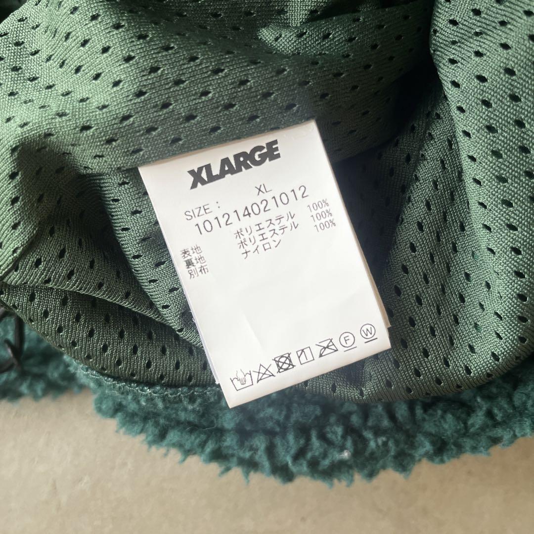 【XLARGE】エクストララージ XL ボアジャケット フーディ 緑 グリーン★ 画像9