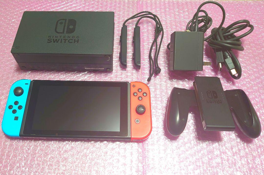 ニンテンドースイッチ Switch本体 2017年 64GBメモリ付、正常動作品