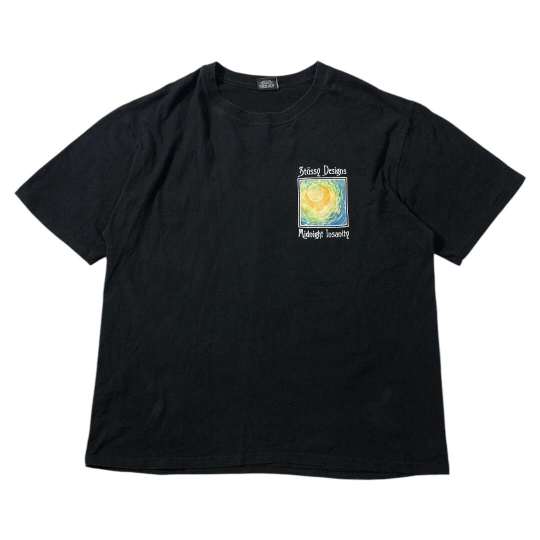 ステューシー ロゴプリント ゴッホ Midnight Insanity Tシャツ