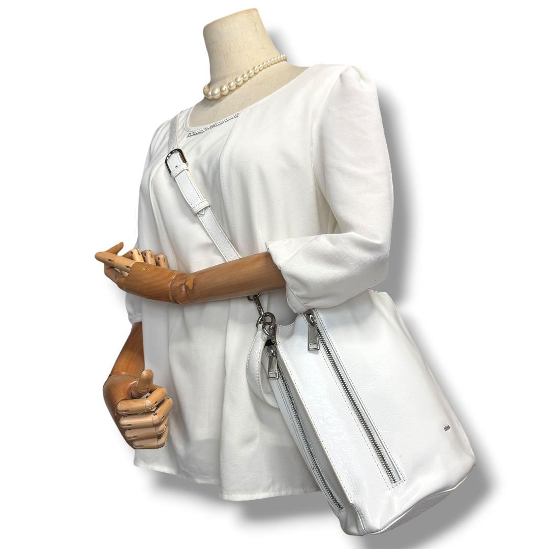 《希少》 FURLA フルラ ショルダーバック バケツ型 2way レザー 本革