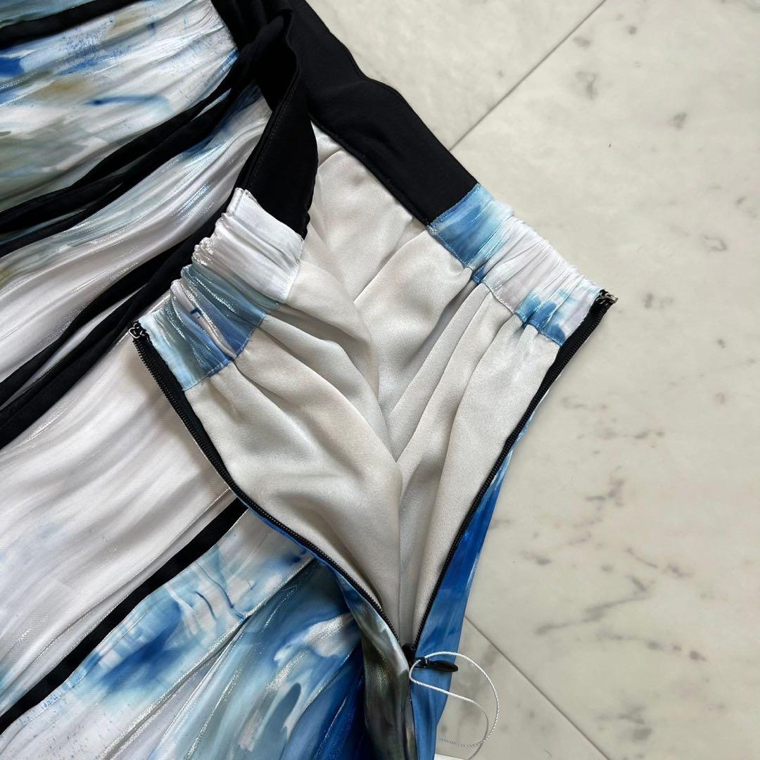 タグ付✨️MURRAL 2024 Wake gathered skirt ブルー スカート