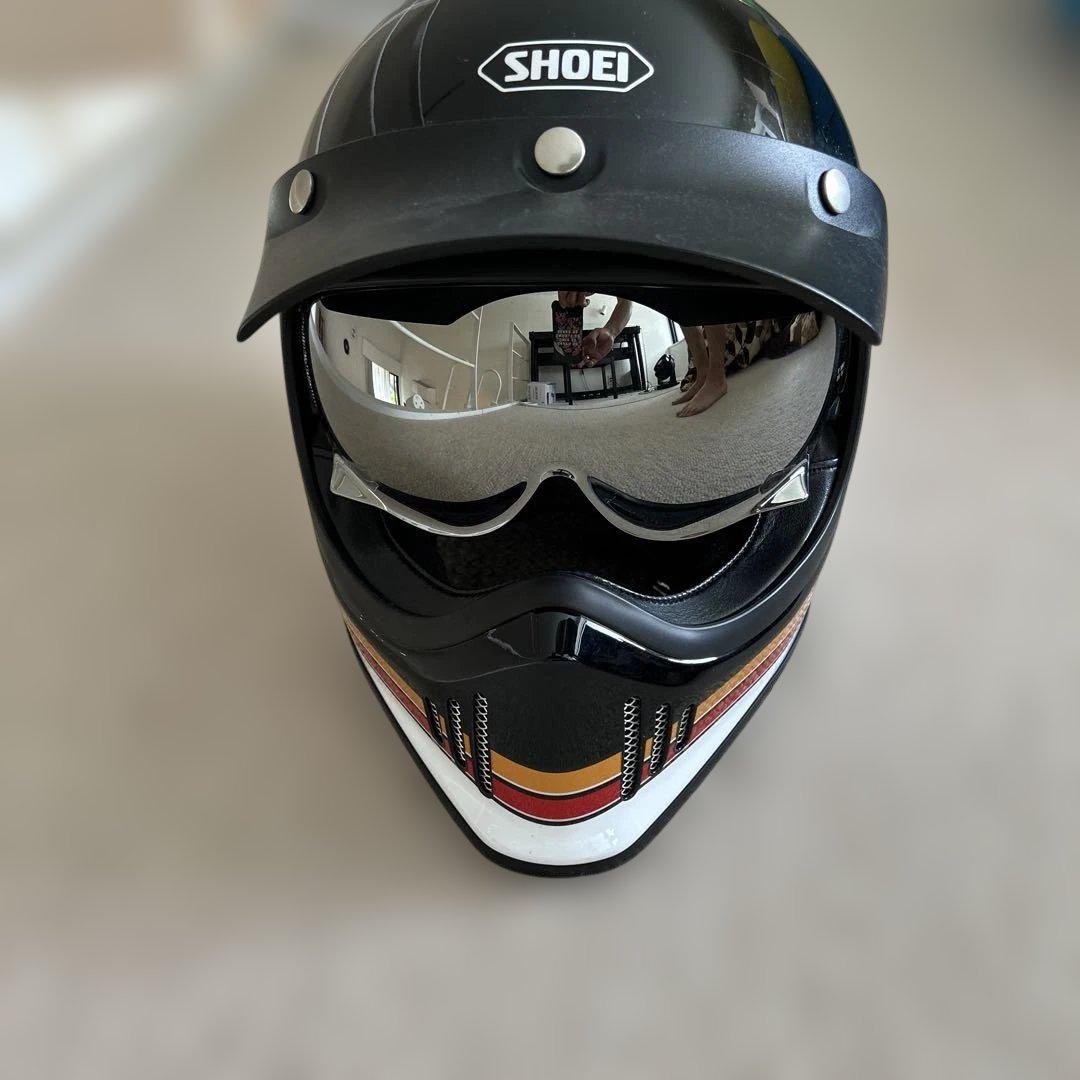 【期間限定！最安値挑戦】 SHOEI EX-ZERO メルカリ - ミラーシールド付き Lサイズ セキュリティ・セーフティ
