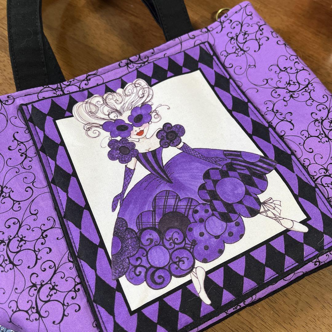 ♡トートバッグ♡ ハンドメイド　ロラライハリス ハンドメイド トートバッグ ロラライハリス マスカレード - メルカリ