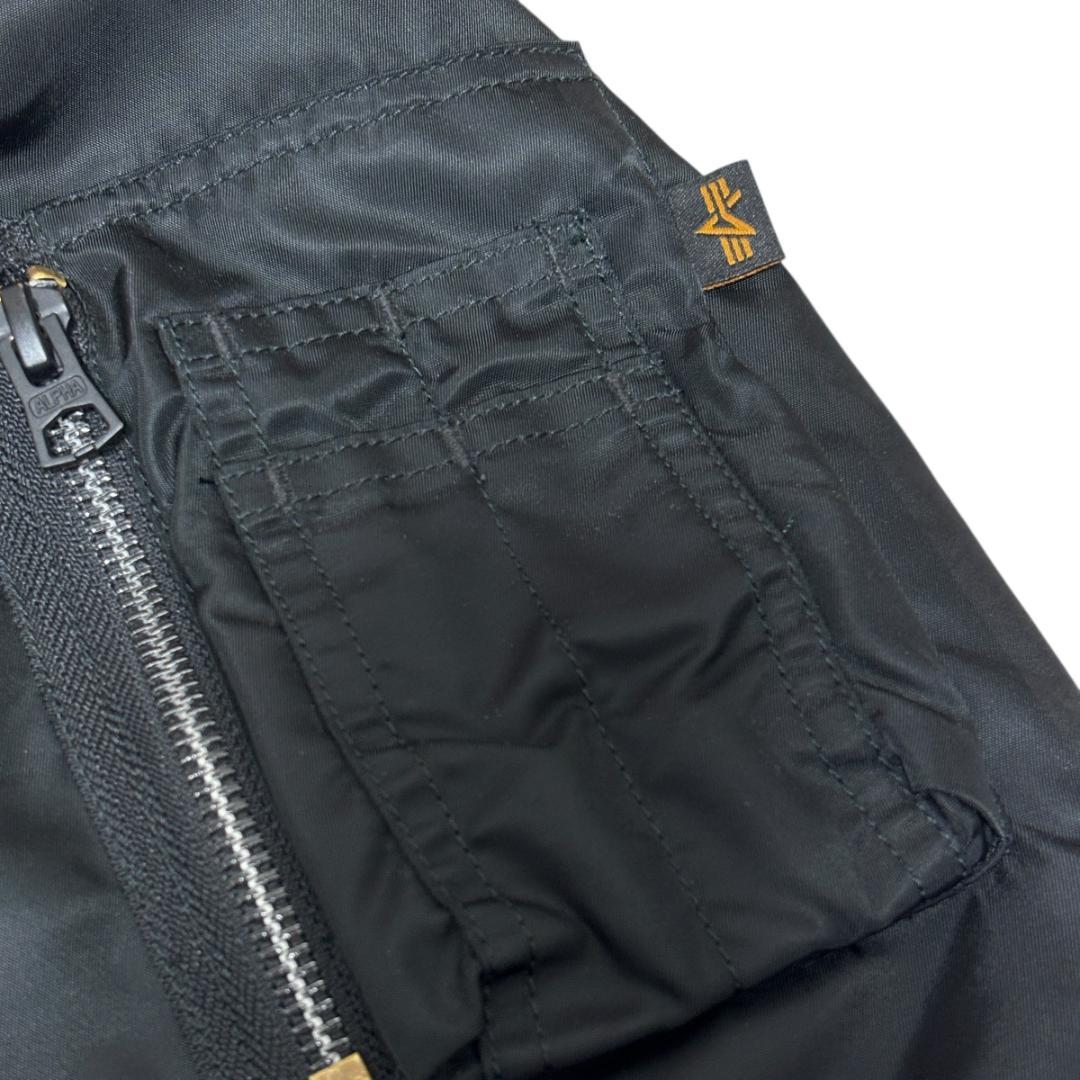 ALPHA アルファインダストリーズ MA-1 ブラック Mサイズ ALPHA アルファインダストリーズ MA-1 ブラック Mサイズ