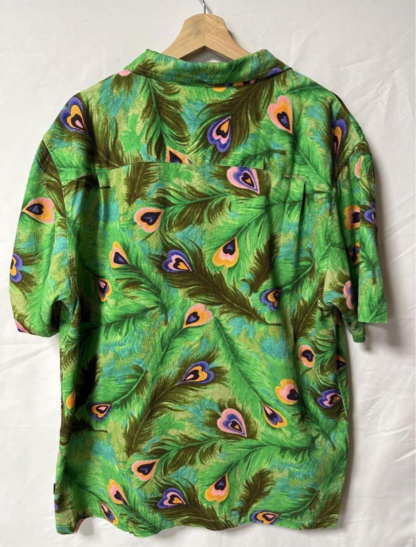 20-60代からのファッション通販  完売品早い者勝ち】stussy オープンカラーシャツ 孔雀 19ss 開襟 トップス