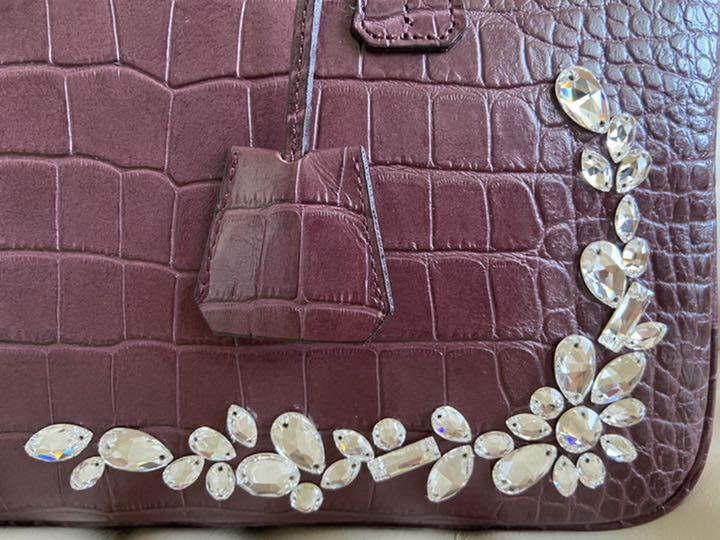 開店祝い Camille Fournet 新品/未使用 20㎜ ボルドー クロコダイル - レザーベルト
