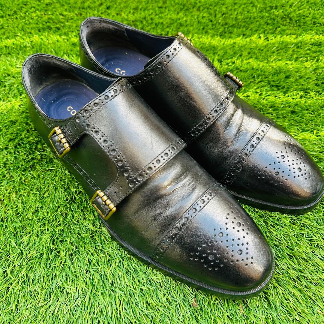 Cole Haan ジェファーソン グランド ダブル モンク サイズ9 ブラック
