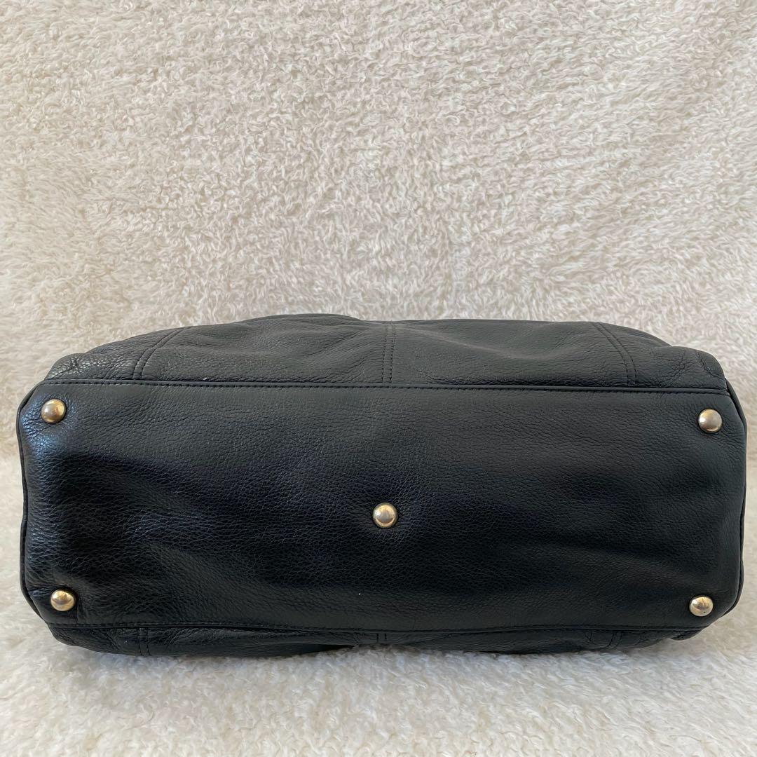 FURLA トートバッグ 肩掛け 黒 オールレザー ビジネスバッグ
