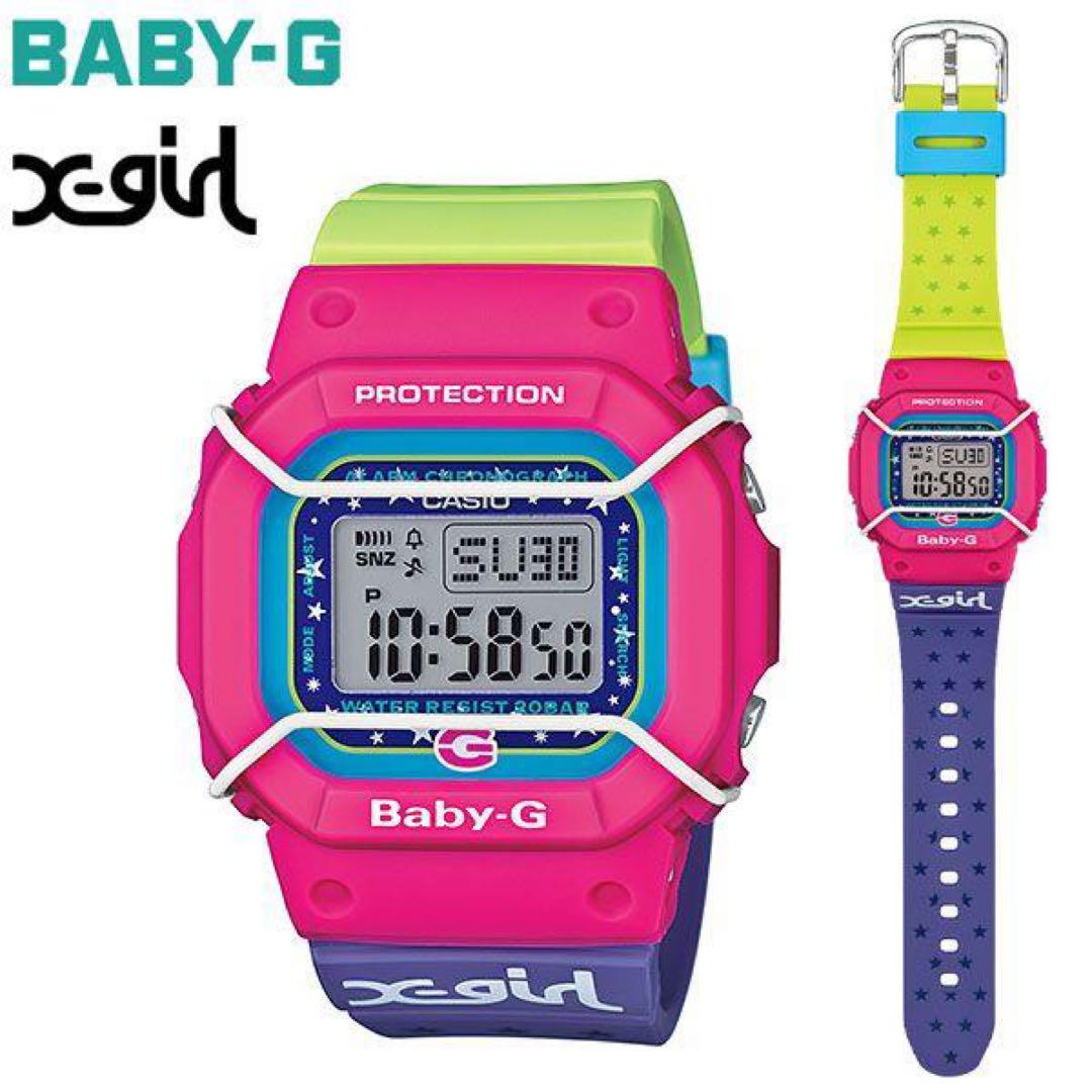 【SALE】 レア・新品】X-GIRL エックスガール BABY-G コラボ 時計 ケース 時計