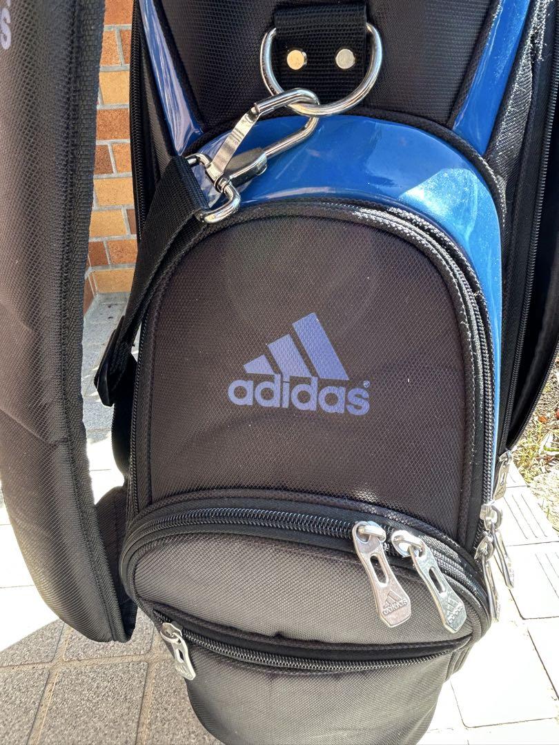 adidas キャディバッグ 黒と青