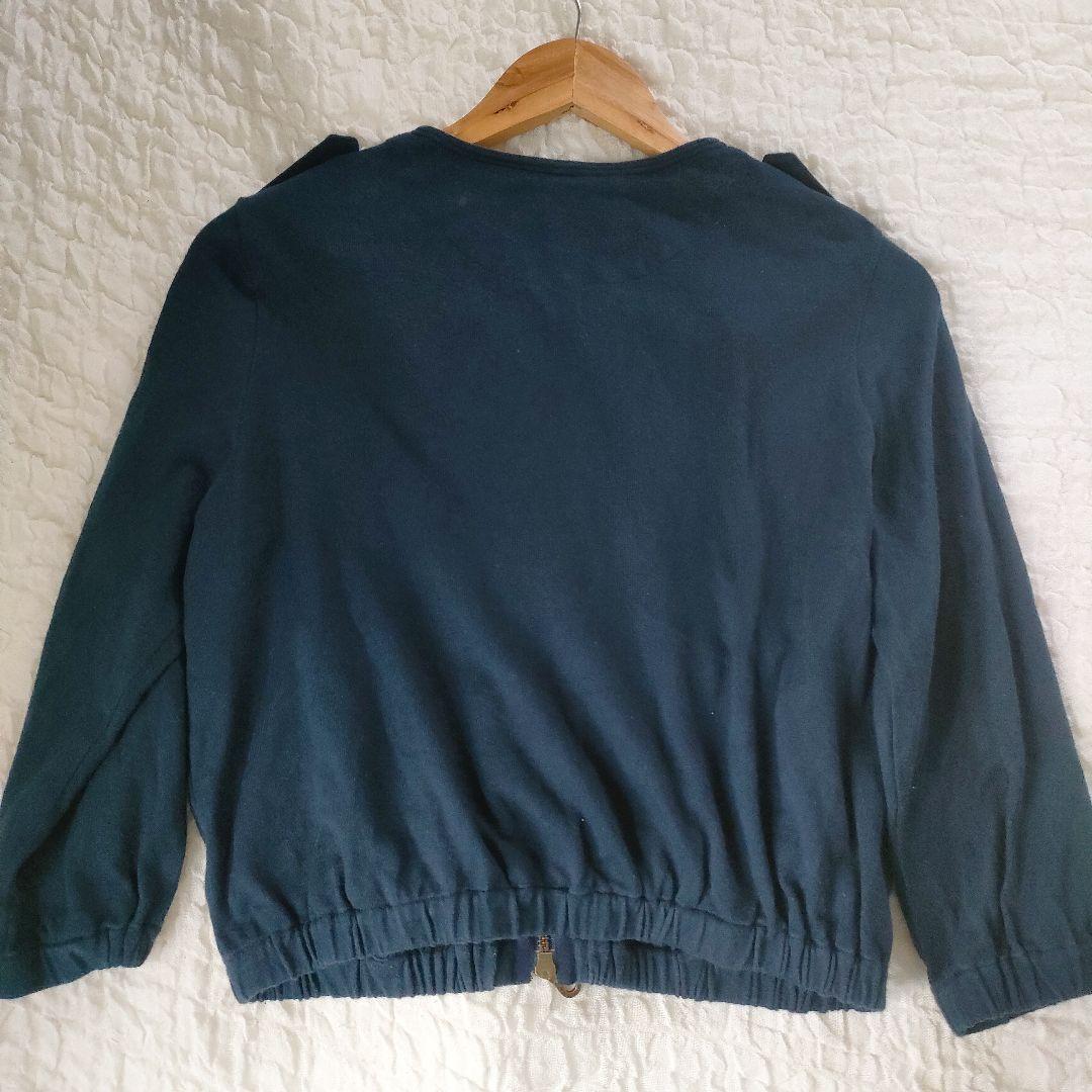 BURBERRY BLUE LABEL ジップ カーディガン ホース刺繍