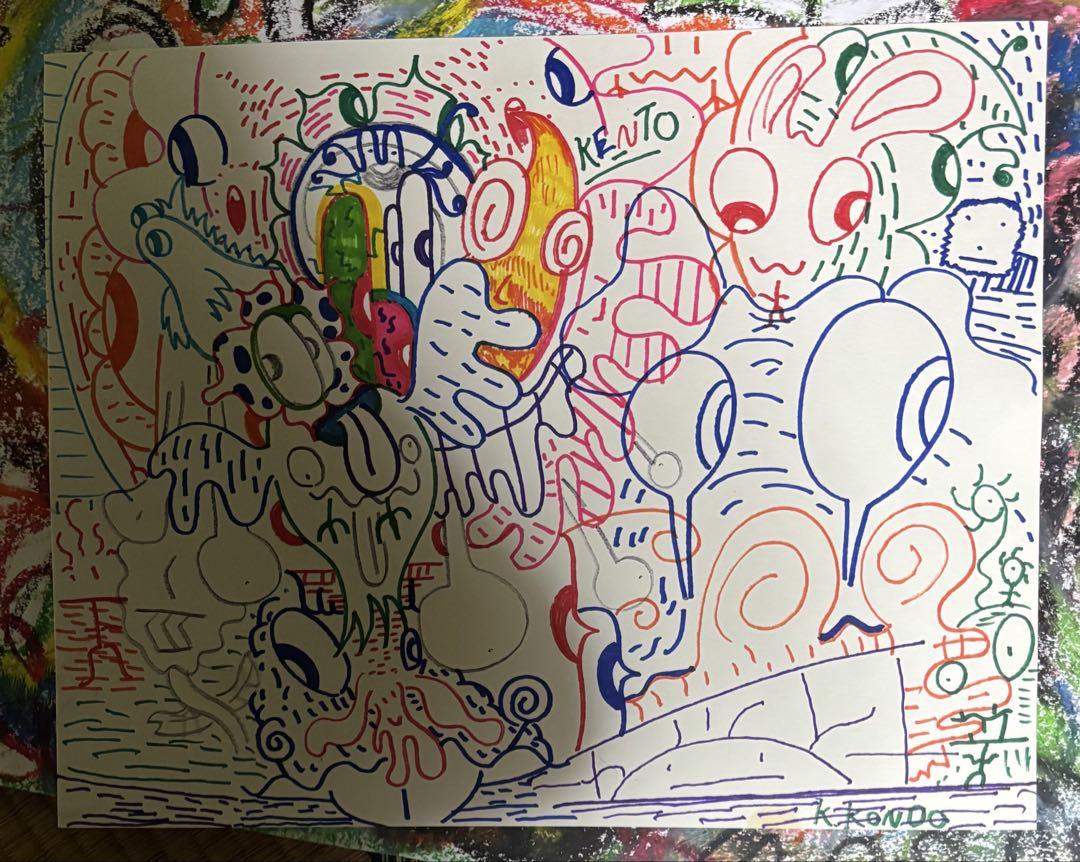 KENTOの抽象画 F6