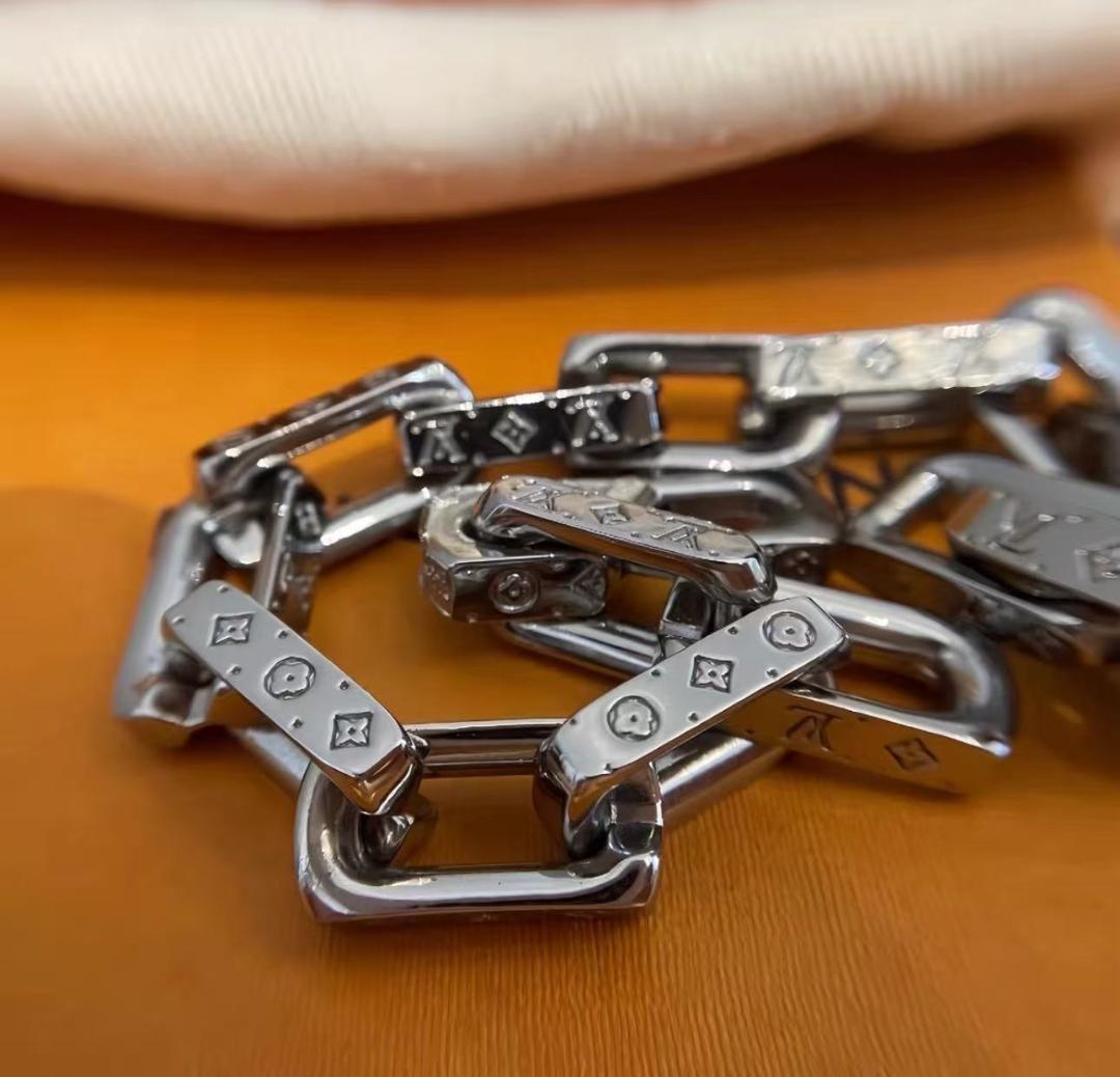 LOUIS VUITTON コリエ チェーン ブレスレット メンズ シルバー
