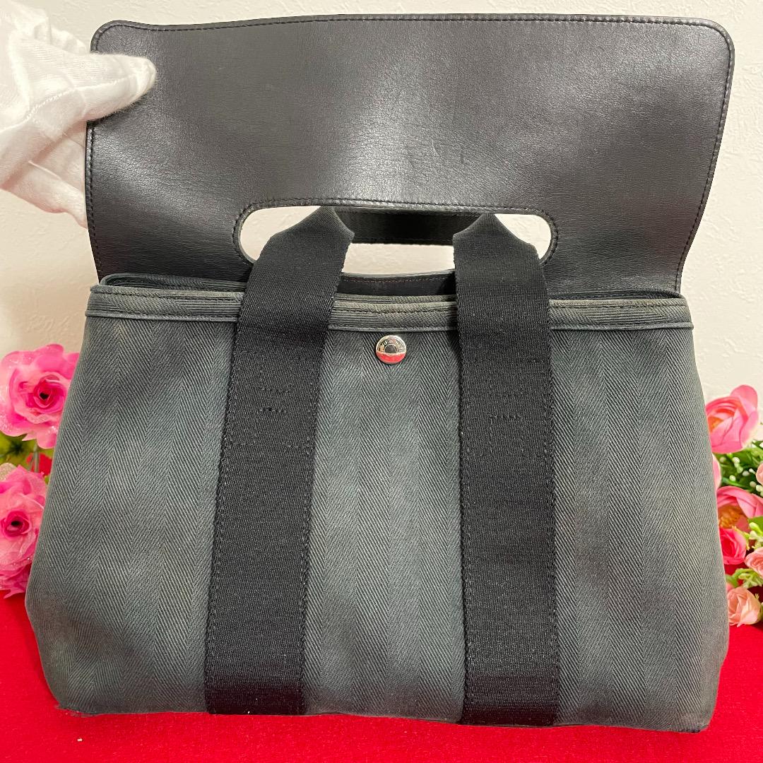 本物保証 エルメス HERMES ヴァルパライソPM キャンバス レザー