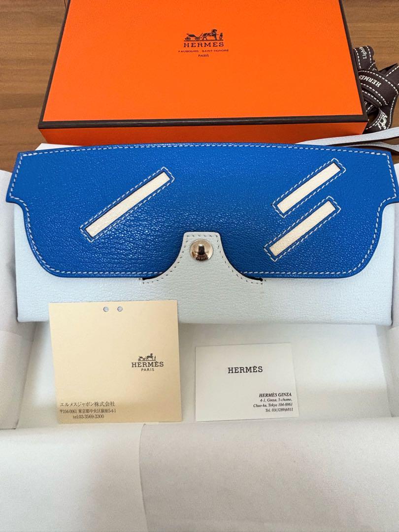 HERMES インザループ　ウインク　メガネケースレザーポーチ