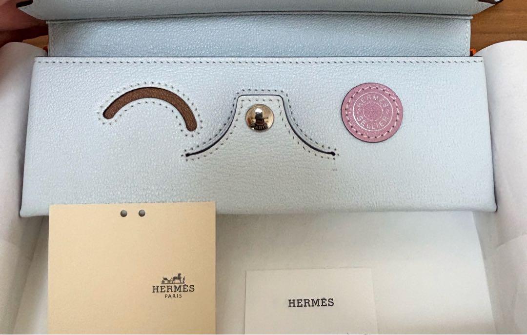 HERMES インザループ　ウインク　メガネケースレザーポーチ