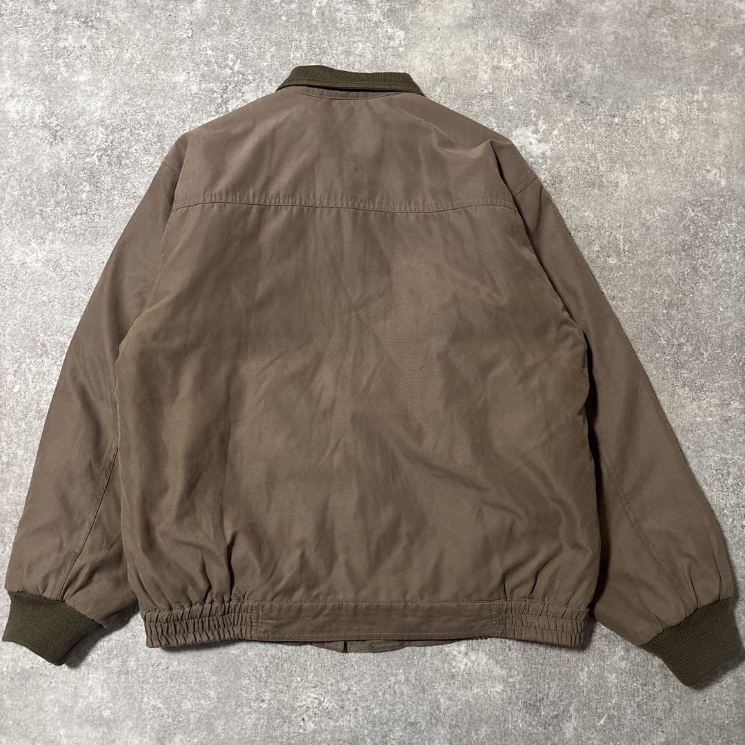 90s デザインブルゾン　短丈　ベロア　デザブル　ワンポイント　スウィングトップ
