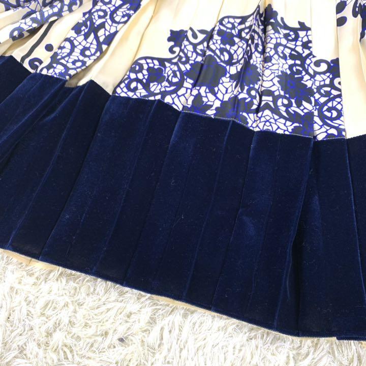 定番新作 sacai サカイ ラップ スカート ベロア ペイズリー プリーツ レイヤード e5VsH-m49407858405 2022大得価