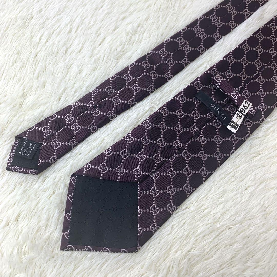 グッチ　GUCCI ネクタイ　パープル　紫 GUCCI グッチ ネクタイ パープル 紫 408865 4E002 5272