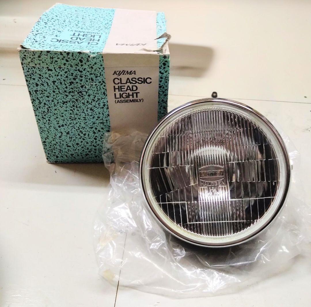 kijima キジマ ヘッドライト KIT ライトケース付き 当時物