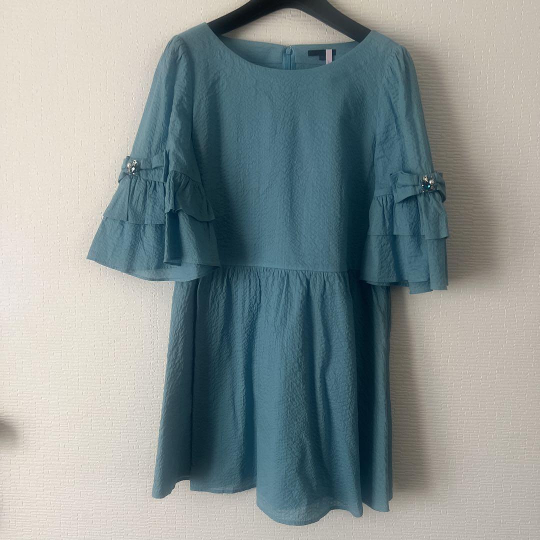 tobechic くすみブルーチュニック ★size42★