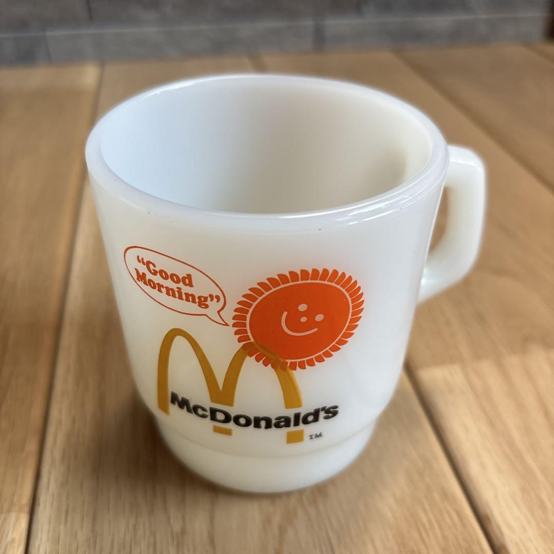 ファイヤーキング McDonald’s￼ マグカップ ミルクガラス製 2個セット