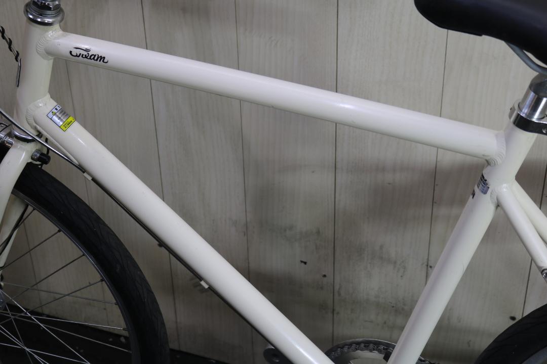 あさひ製クリーム 26インチ シマノ7速 530mm AUTO LED仕様クロス