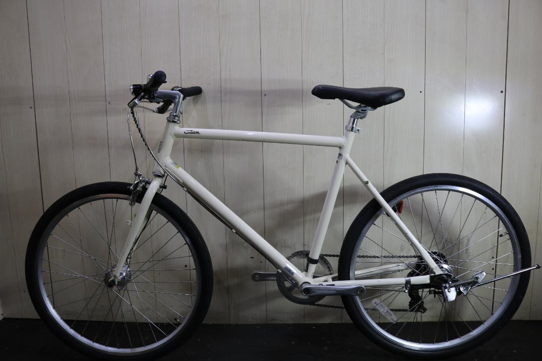 あさひ製クリーム 26インチ シマノ7速 530mm AUTO LED仕様クロス