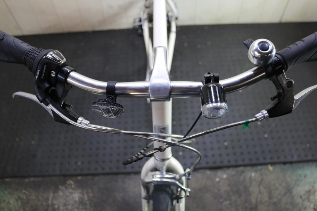 あさひ製クリーム 26インチ シマノ7速 530mm AUTO LED仕様クロス