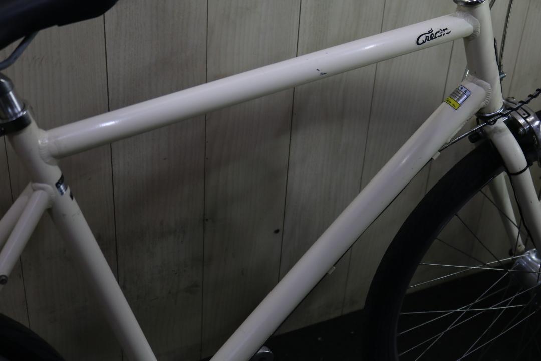 あさひ製クリーム 26インチ シマノ7速 530mm AUTO LED仕様クロス