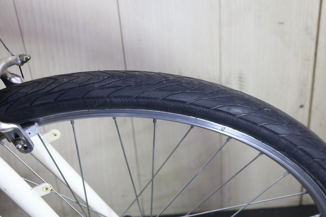 あさひ製クリーム 26インチ シマノ7速 530mm AUTO LED仕様クロス