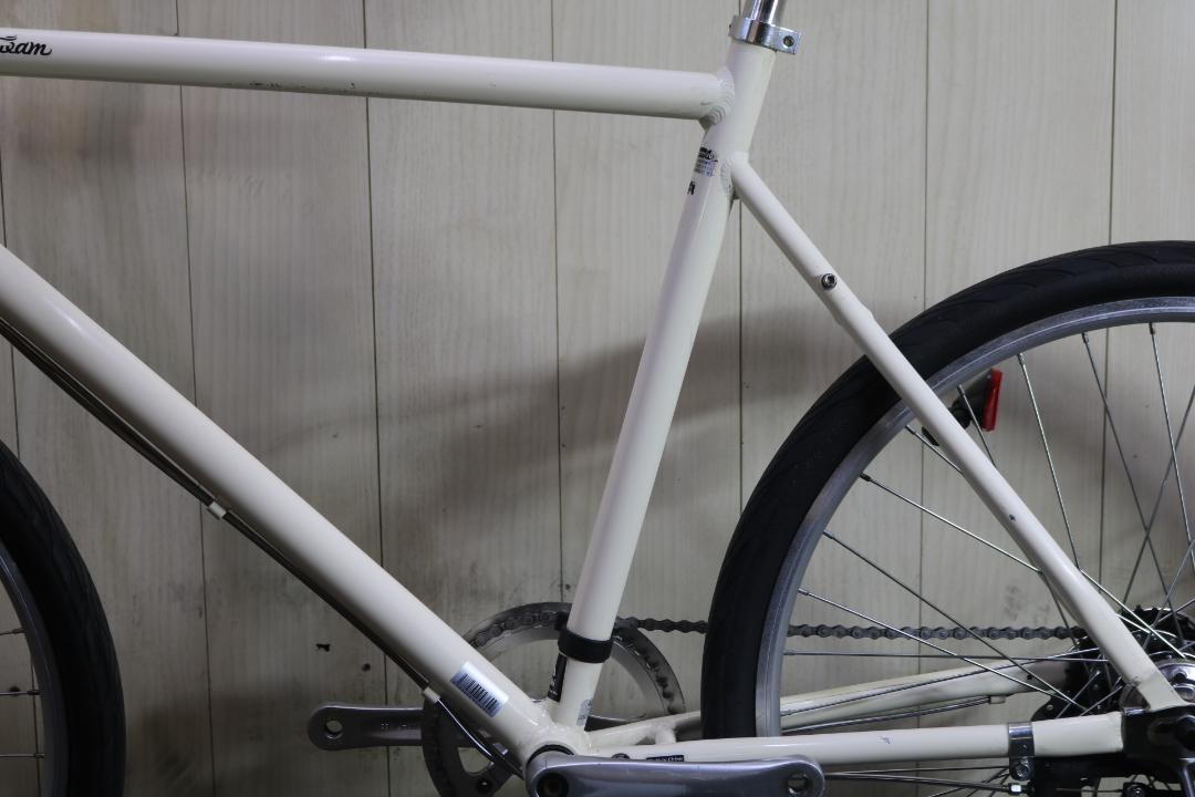 あさひ製クリーム 26インチ シマノ7速 530mm AUTO LED仕様クロス