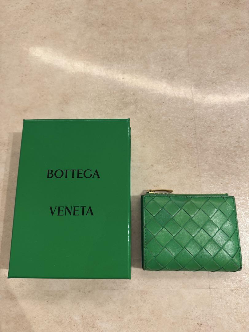 BOTTEGA VENETA イントレチャート二つ折りファスナーウォレット