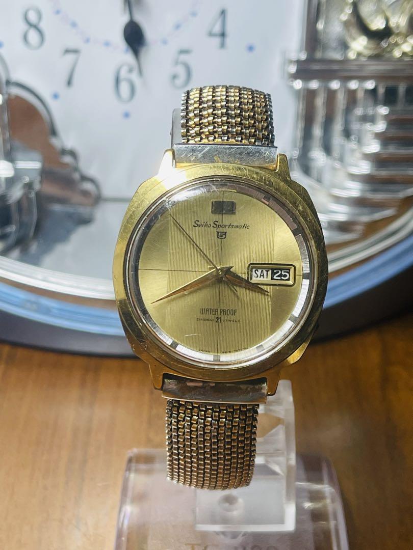 Seiko 自動巻き ゴールド 時計