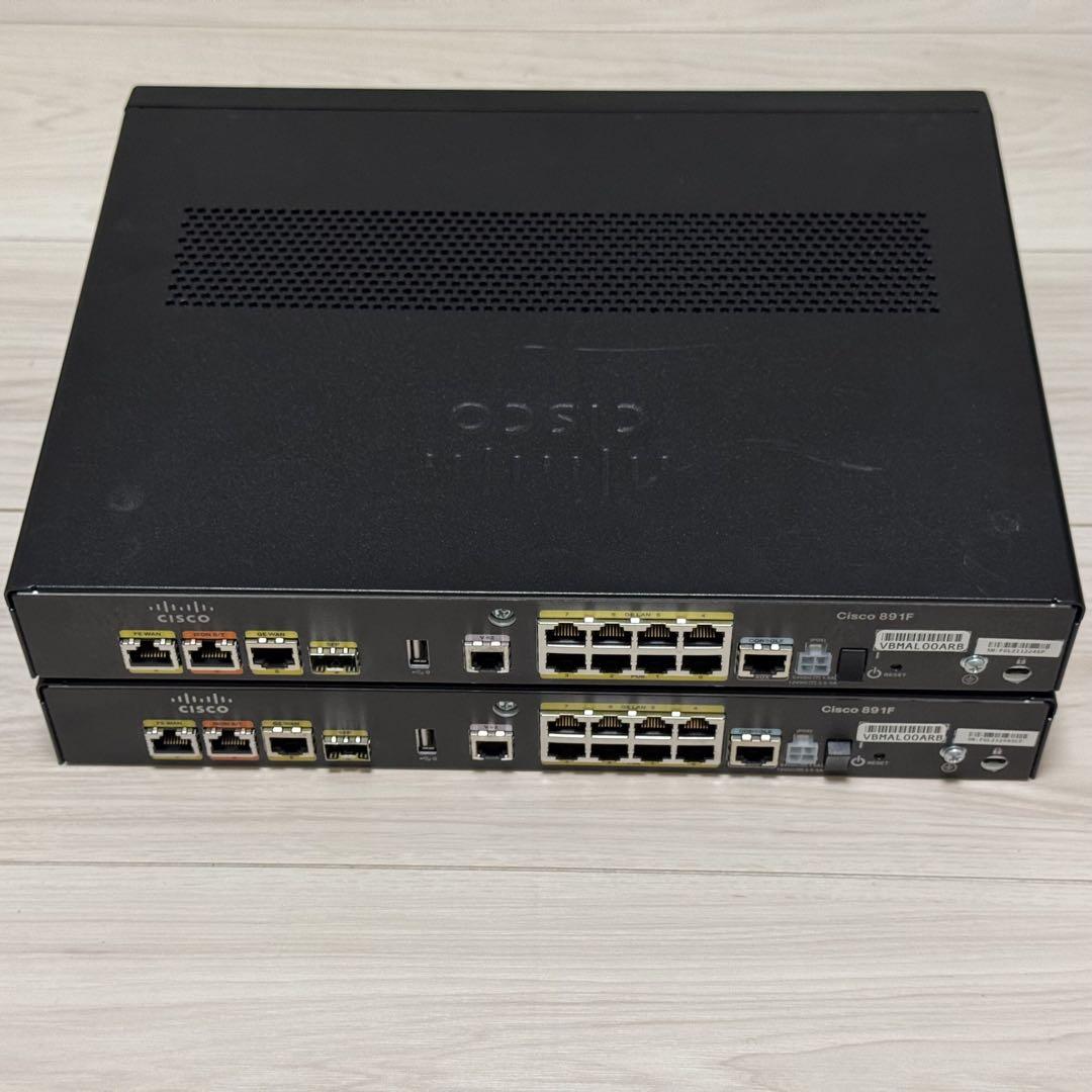CISCO 891F （Cisco 891FJ-K9）2台セット
