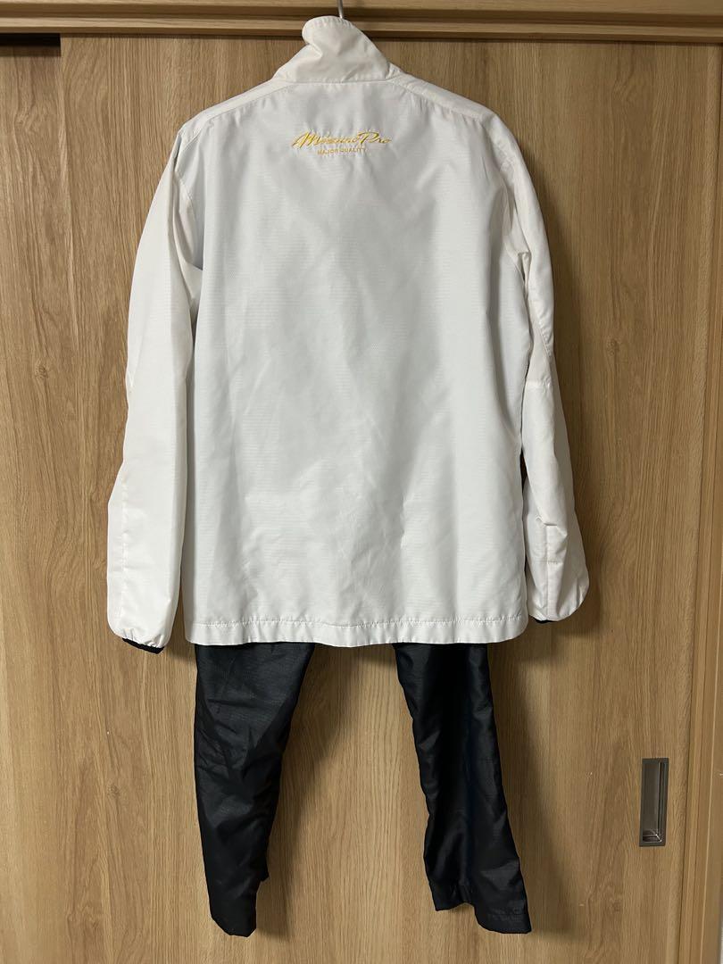 ミズノプロ　ウィンドブレーカー　上下　Mサイズ　白×黒