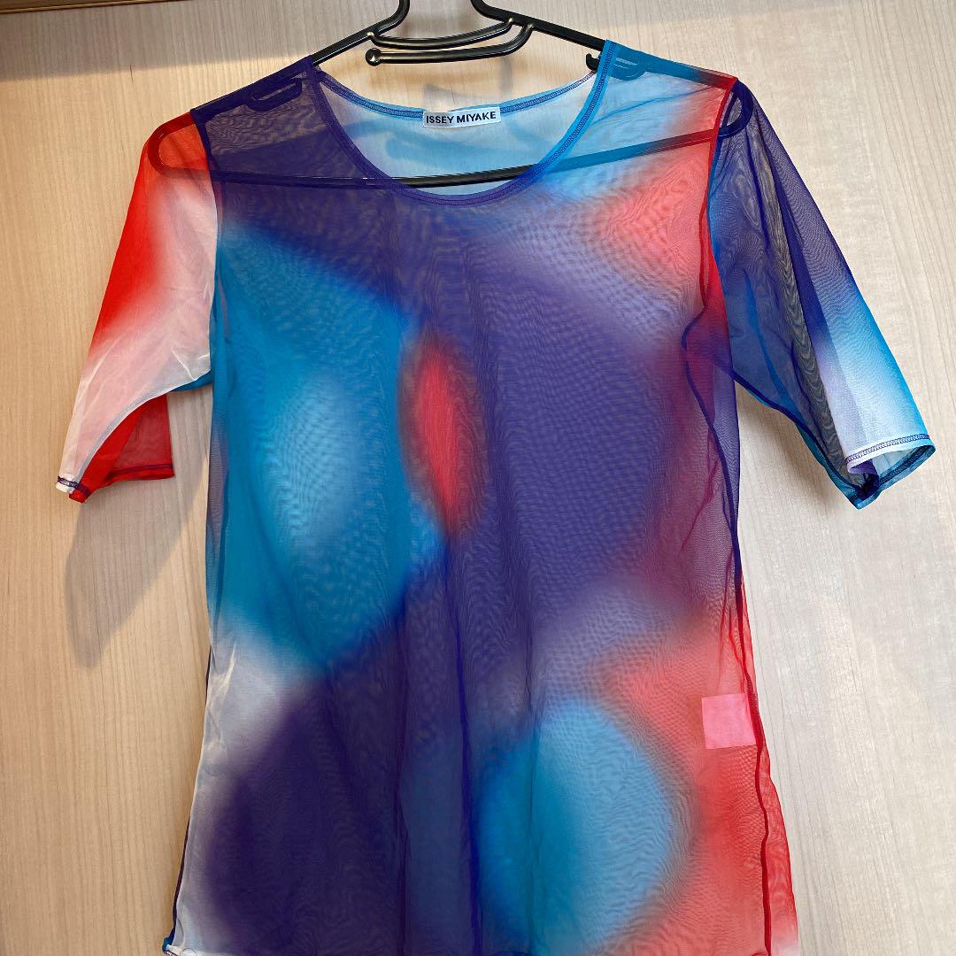 イッセイミヤケ ISSEI MIYAKE ドレープ シースルートップス イッセイミヤケ ISSEI MIYAKE ドレープ シースルートップス