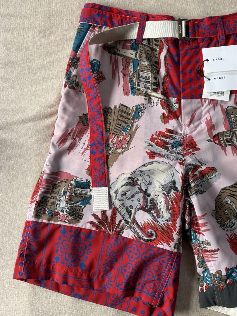 新品 sacai アーカイブ プリント ショートパンツ サカイ メンズ ショーツ