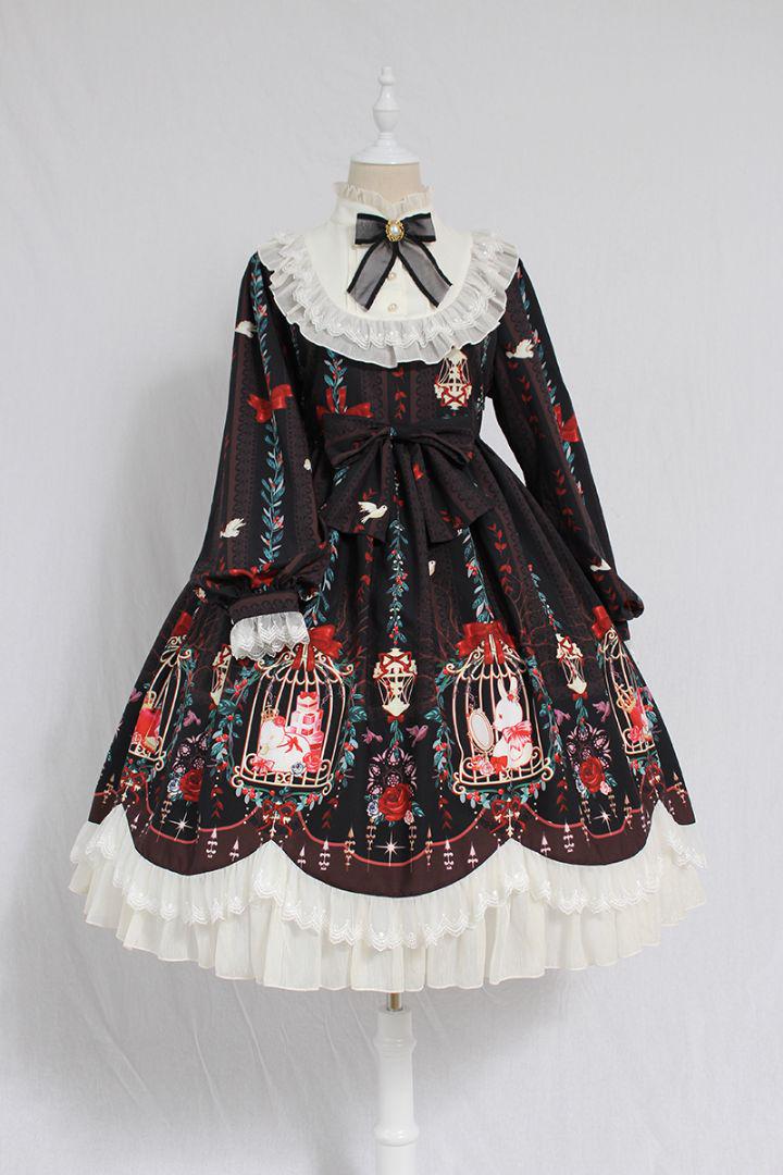 【高品質】 栀】LO1204 lolita オリジナル 洋服 ロリータ ワンピース ワンピース