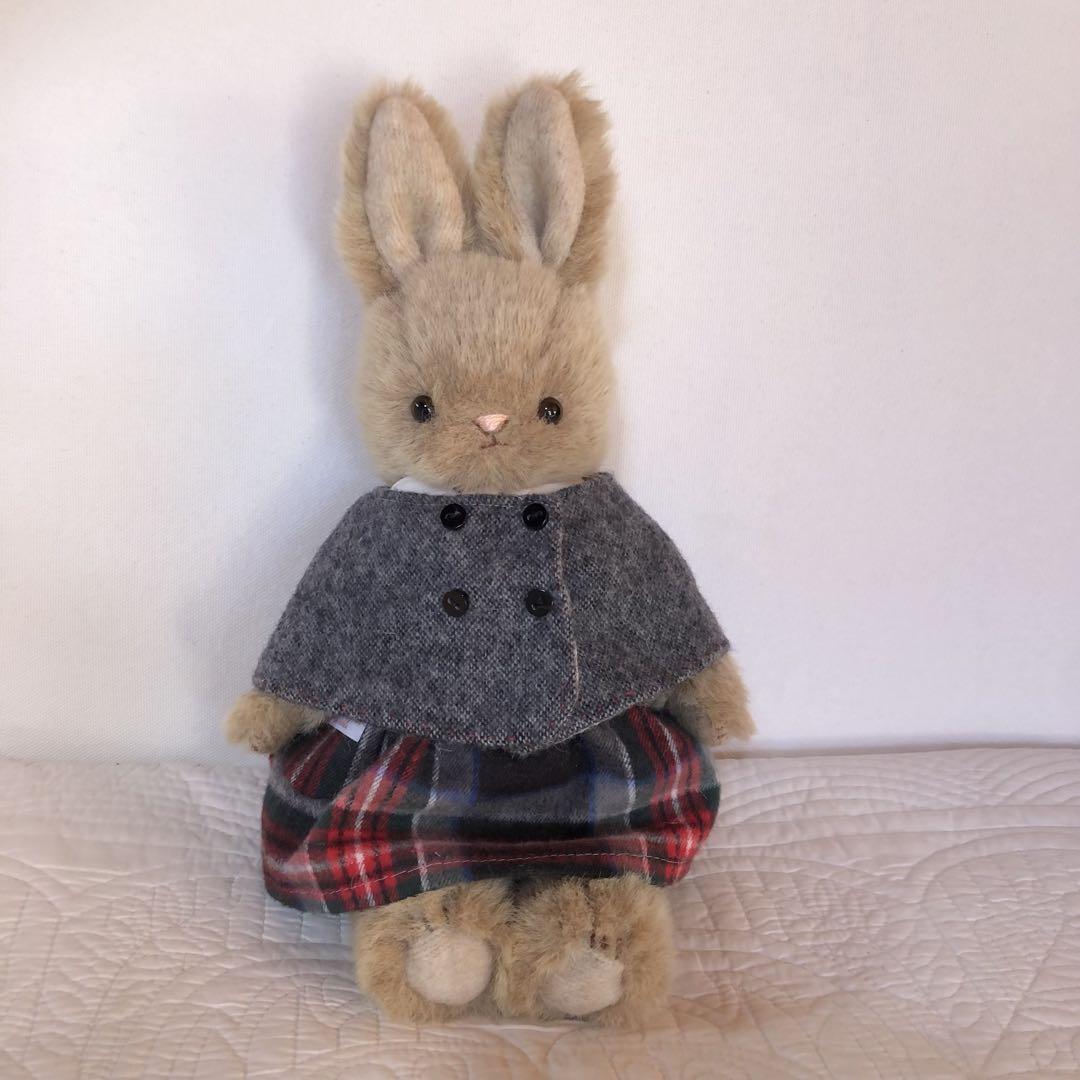 ハンドメイド　冬のもふもふうさぎちゃん　ぬいぐるみ